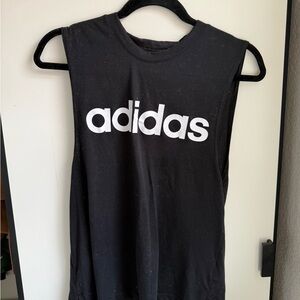Adidas Black Sleeveless Top